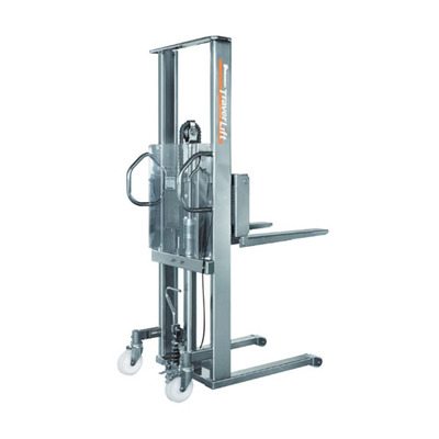 不锈钢手动液压堆高车